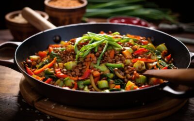 Lentil and Vegetable Stir-Fry